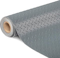 TUFFIOM 7.5 x 20 FT Garage Floor Mat, Thickened Diamond Plate PVC Garage Mats by TUFFIOM