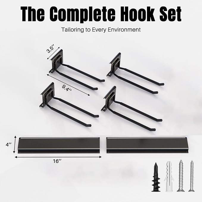 Garage Garden Tool Organizer Wall Mount, Heavy Duty Garage Tool Storage Rack 32 - Image 2