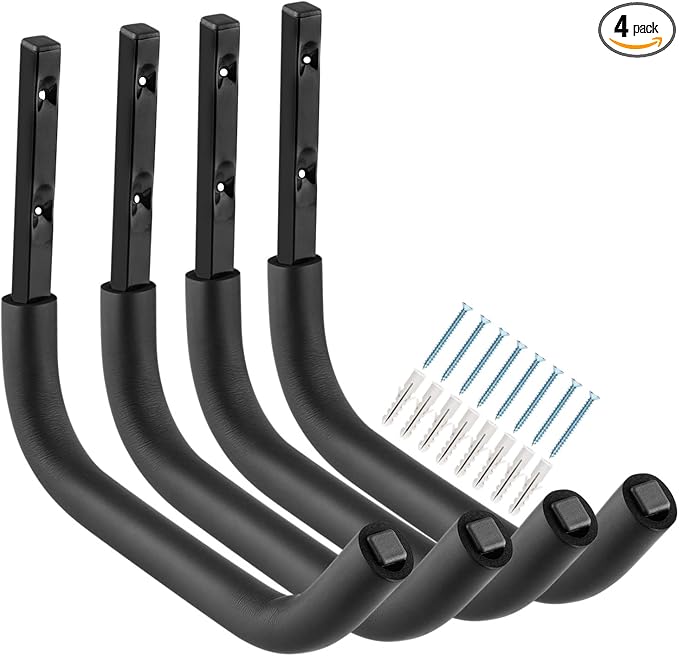Large Garage Storage Hooks, 12.4 Inch Heavy Duty Garage Storage Organizer Wall by Heavdace