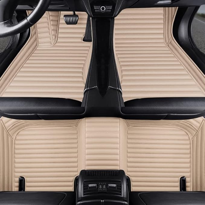 Custom All-Weather Protection Luxury Leather Floor Mats - Image 2