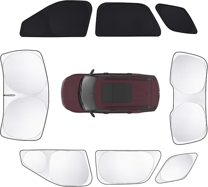 8pcs Car Window Shades for Ford Explorer SUV 2011-2019 Accessories, Windshield by Unknown