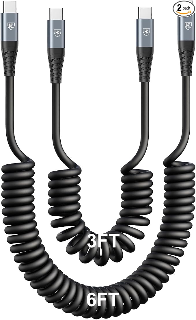 KIYODA 3FT & 6FT USB C to USB C Cable 2Pack by KIYODA