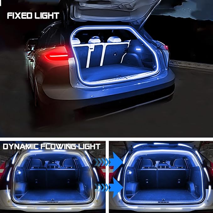 Upgrade Dynamic Flowing Car LED Trunk Light Strip, 79Inch Universal Flexible - Image 2