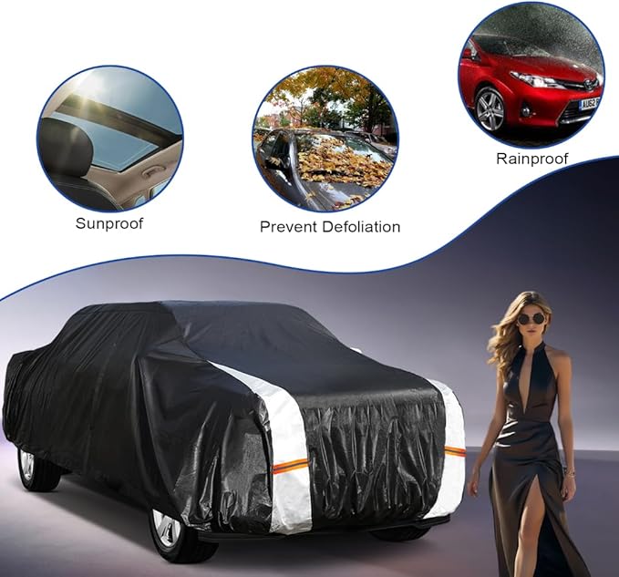 Ford Ranger Truck Cover Custom Fit 2019-2025 Super Cab/Crew Cab SB - Image 4