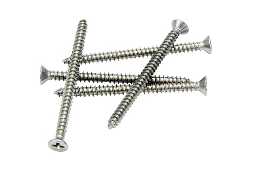 Bolt Dropper #4 x 1-1/2" Stainless Steel Flat Head Phillips Wood Screw - Image 5