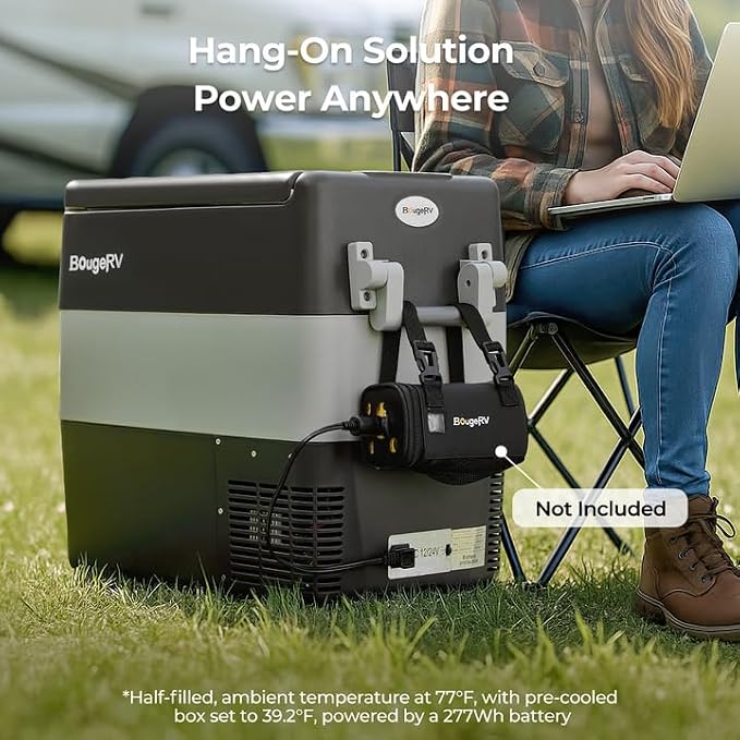 BougeRV 12V Portable Refrigerator Fridge Freezer Portable Car Fridge 53 Quart - Image 4