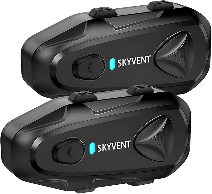 Q4 Motorcycle Bluetooth Communication System Headset Intercom, 4 Riders 1500m by Unknown
