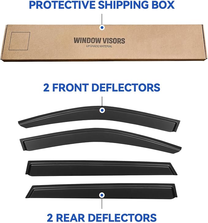 Window Visors Rain Guards Shield - Image 6