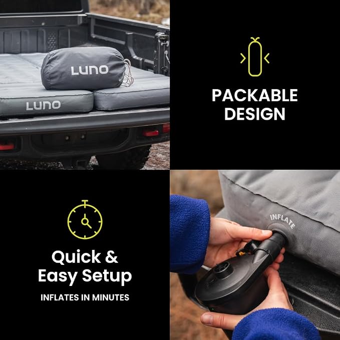 Luno AIR 5ft Truck Bed Mattress Car Camping | Tailored-Fit - Image 5