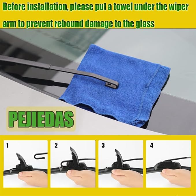 3 Wipers, Front Wiper + Rear Wiper Blades - Image 6