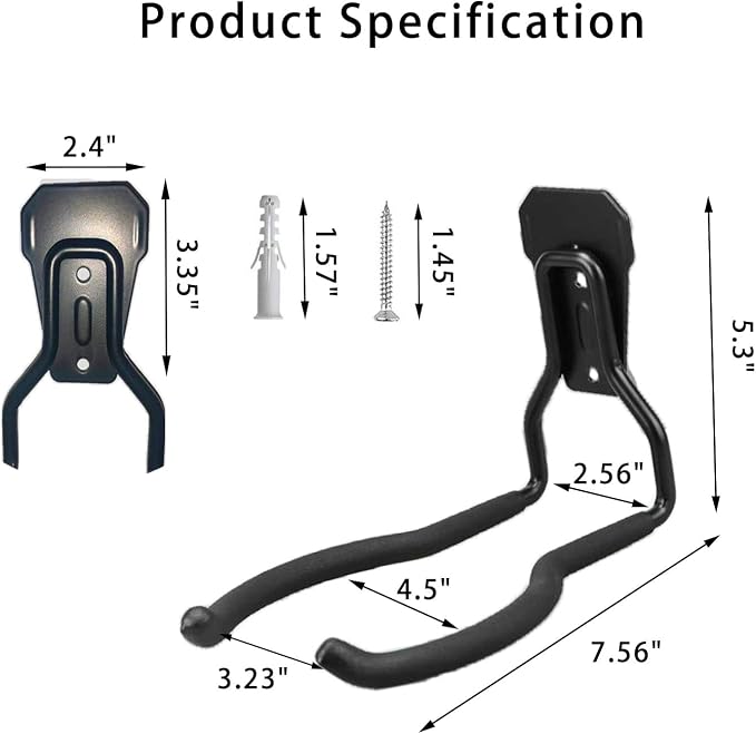 Weedeater Hanger, String Trimmer Hanger and Wall Mounted Power Tool Holder - Image 2
