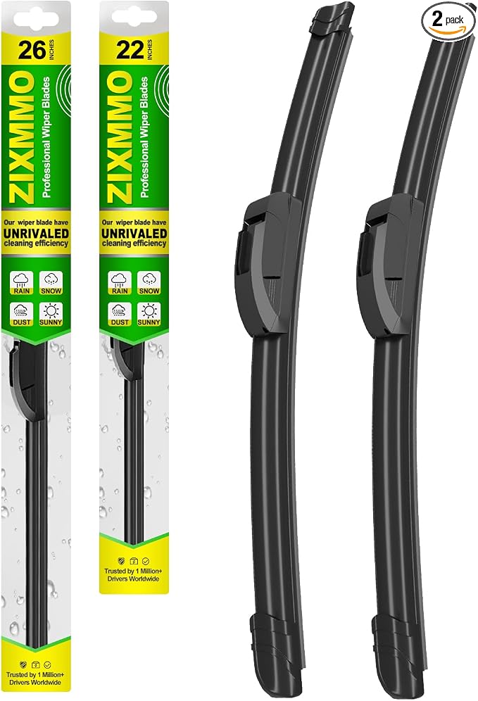 QUALITY 26in + 22in Premium All-Season Windshield Wiper Blades by ZIXMMOFactoryWiperBlade