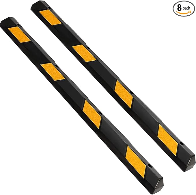 ERGOMASTER Parking Stopper for Garage, 72” Rubber Parking Block by ERGOMASTER