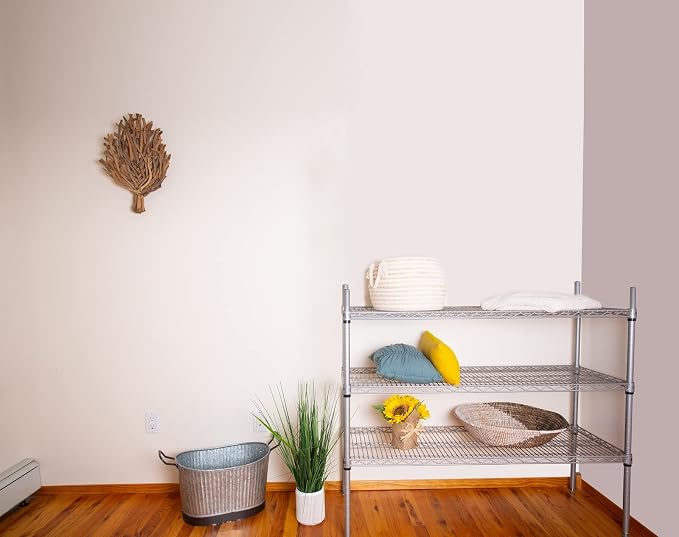 Omega 24" Deep x 24" Wide x 54" High 3 Tier Gray Starter Shelving Unit - Image 2