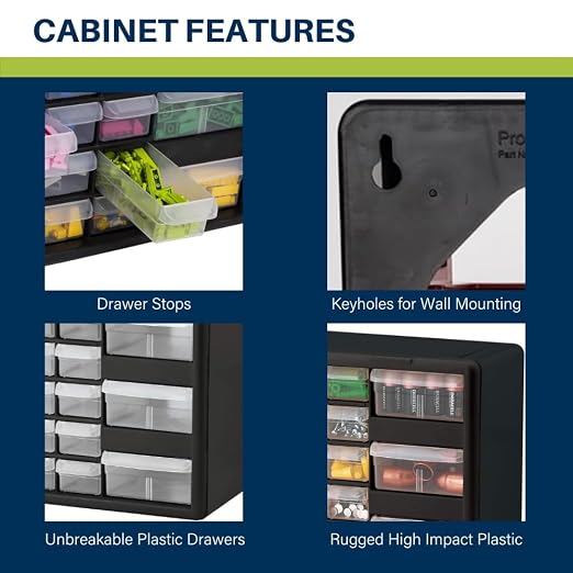 Akro-Mils 26-Drawer Plastic Drawer Storage Cabinet - Image 5