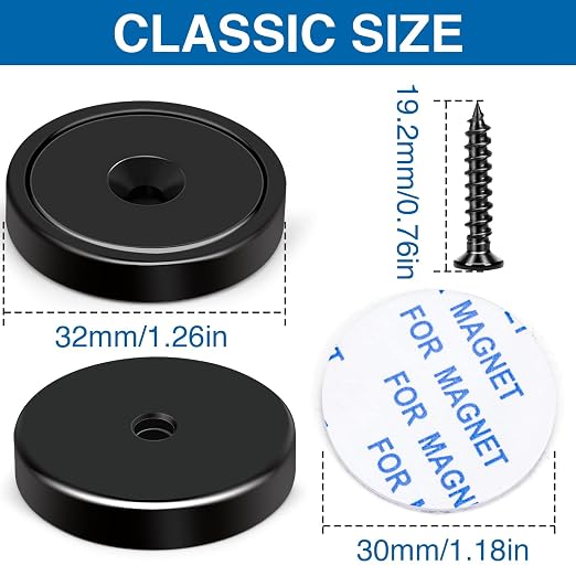 LOVIMAG 100 Pack Strong Neodymium Magnets, 110 LBS Black, - Image 2