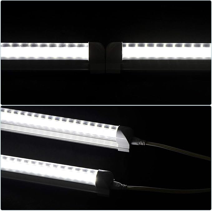 4 Pack, Led Shop Lights, 2FT Led Shop Light, 30W 6000K 3500LM Clear White - Image 4