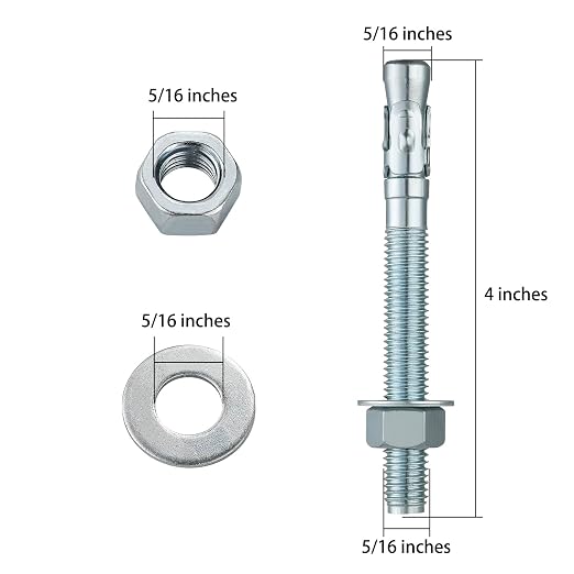 5/16x4" 100Pcs Inch Standard Fasteners - Image 2