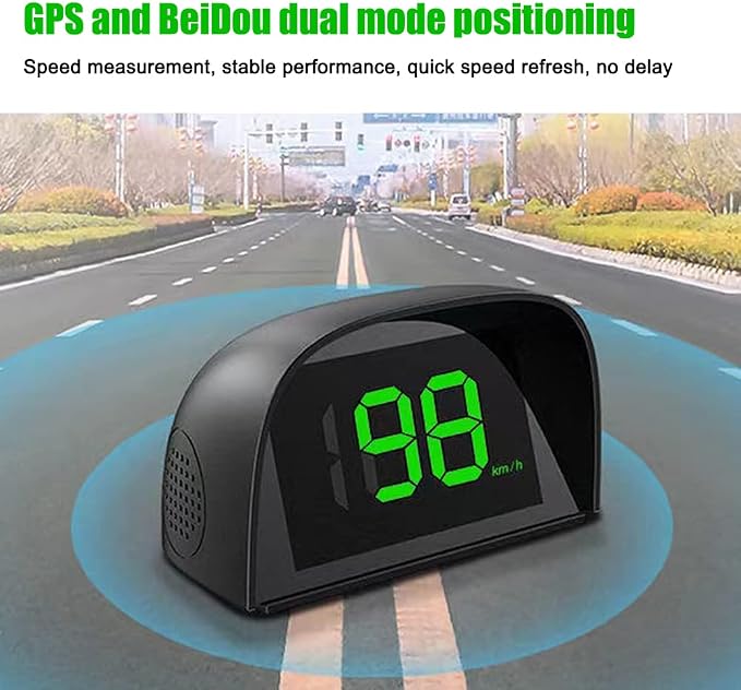 Shkalacar Car HUD Headup Display KM/H MPH GPS Digital Speedometer - Image 4