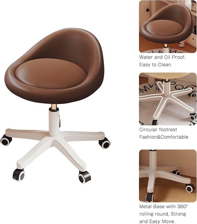 Rolling Stool Rolling Hydraulic Salon Stool - Image 4