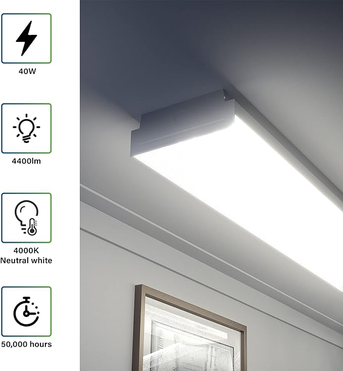 ANTLUX 4FT LED Wraparound 40W Shop Lights - Image 3