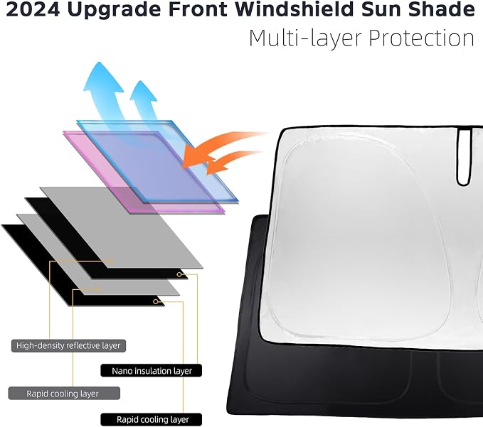 Sunshade Windshield Sun Shade Custom Fit - Image 5