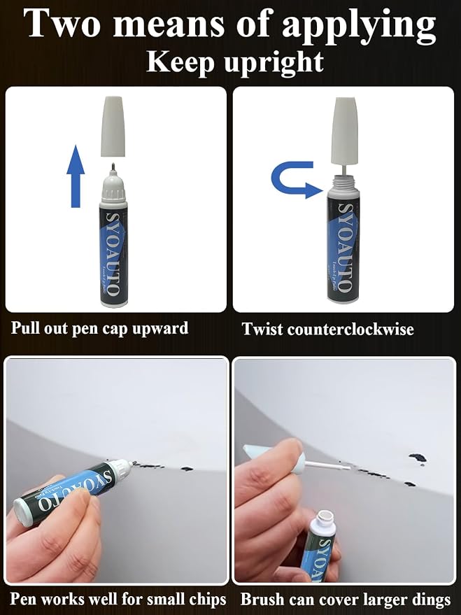 SYOAUTO White Diamond NH603P Touch Up Paint Fit - Image 5