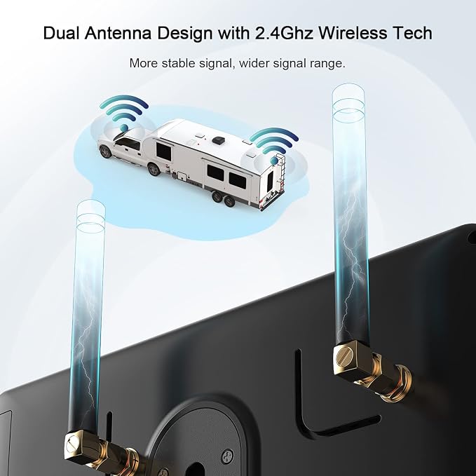 Fookoo HD 1080P 7" Wireless RV Backup Camera System - Image 6