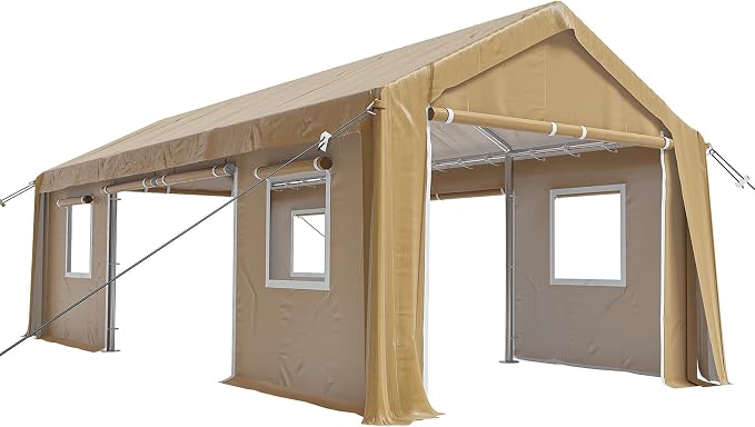 13x20ft Heavy Duty Carport Outdoor Canopy Portable Garage - Image 7