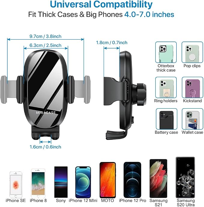 Miracase [Upgraded Version Cup Phone Holder - Image 5