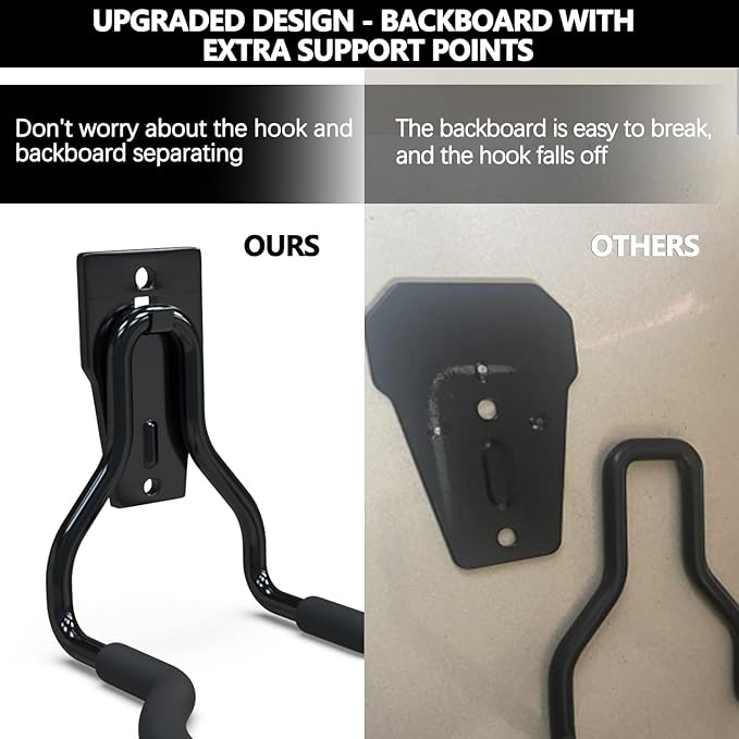3-H Weed Eater Hanger 4 Pack, 2 Garden Hose Holder, 2 Screw in Hooks, Utility - Image 2