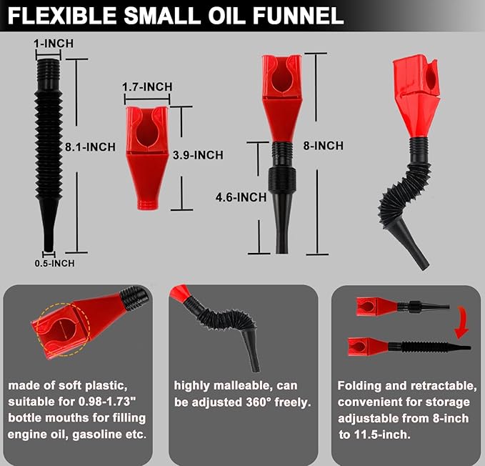 5Pcs Adjustable Oil Filter Pliers Set, Universal Oil Filter Removal Tool - Image 4