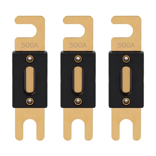 500A ANL Fuse 500 Amp Inline Blade Fuses 32V by VEXUNGA