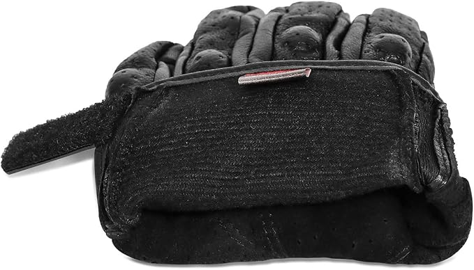Full finger Goat Skin Leather Touch Screen Motorcycle Gloves Men/Women S - Image 6