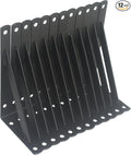 12 Pack L6 x H 3.5" Black Heavy Duty Shelf Brackets by MHMYDZ