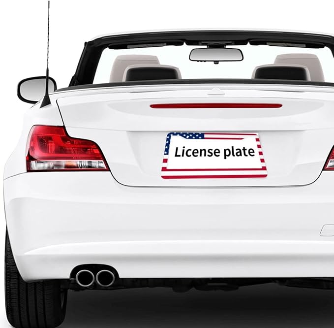 American Flag License Plate Frame, Patriotic License Plate Frame, Flag License - Image 7