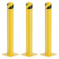 Safety Bollard Post, 36 Inch Height Steel Bollards, 4.5 Inch Diameter Parking by SpecializeinYourNeeds
