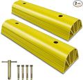 Garage Tire Stops for Garage Floor High-Visibility, 2 Pack 3.1" Higher Block by HOXWELL