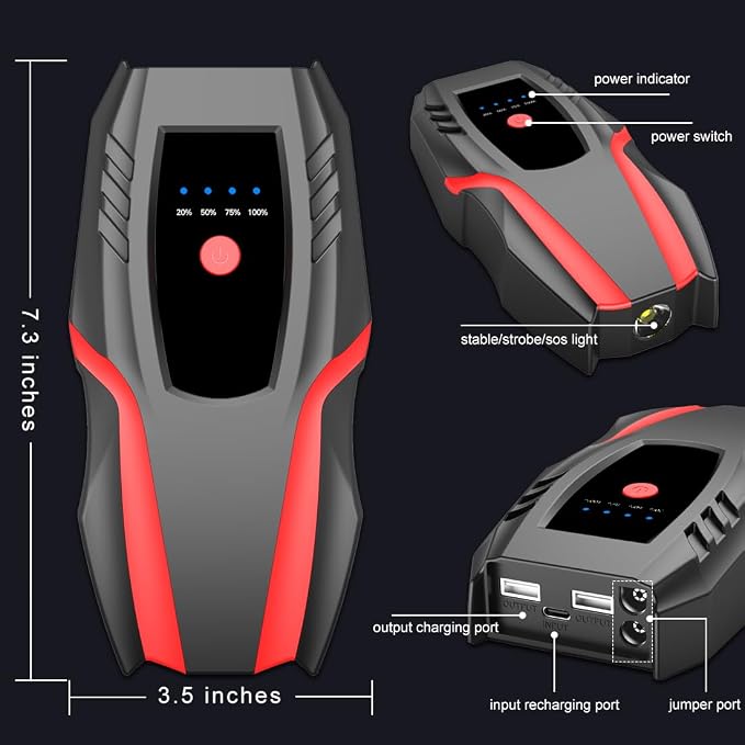 12v Auto Jump Starter Pack - Image 7