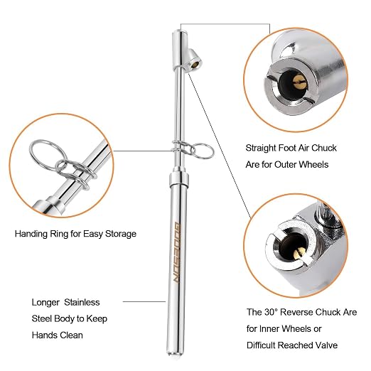 GODESON Dual Head Tire Pressure Gauge, Heavy Duty Pen Tire Gauge Range - Image 4