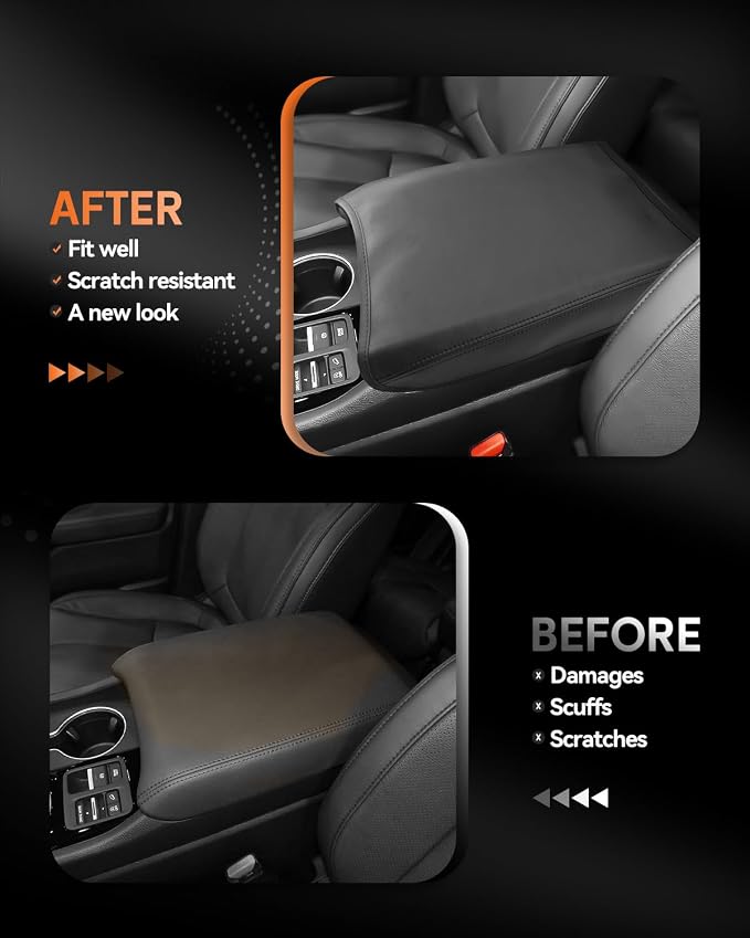 CDEFG for Honda Ridgeline 2024-2025 Center Console Cover Armrest Box Cover for - Image 3