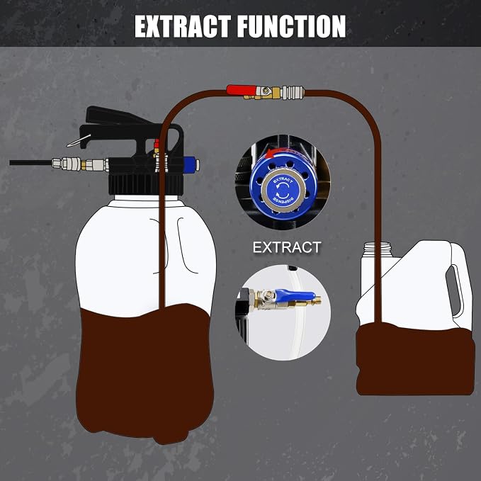 JIFETOR Transmission Fluid Pump Pneumatic Extractor and Dispenser Tool Kit - Image 6