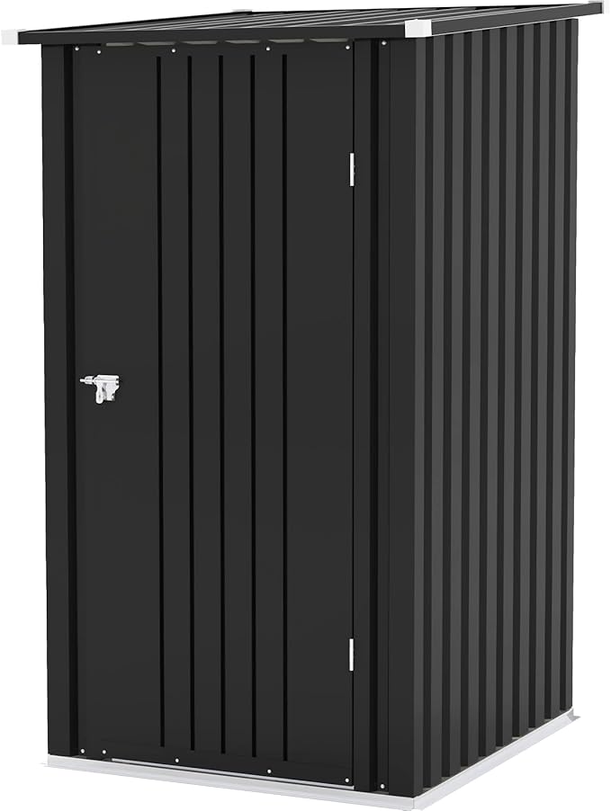 Patiowell 3 x 3 FT Outdoor Storage Shed, Small Garden Tool Storage Shed by Patiowell