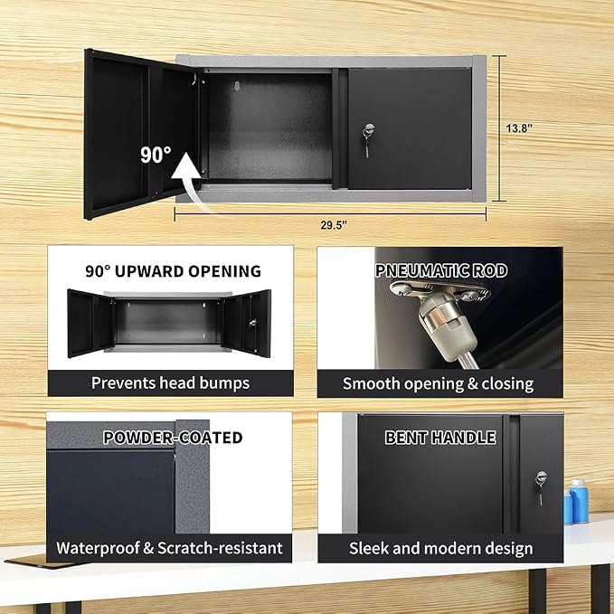 JZD Metal Garage Cabinet Set, Heavy Duty, Tool Cabinets - Image 8