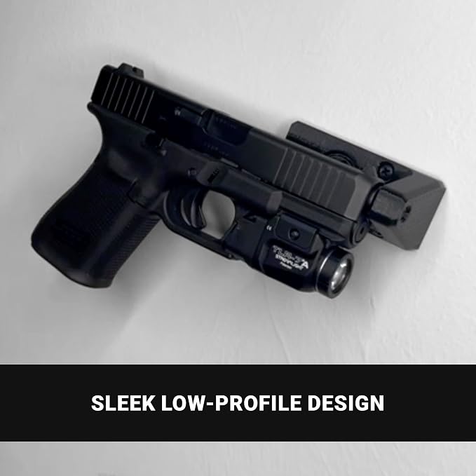 Spartan Mounts Universal Pistol Revolver Wall Mount | Display Hook Adapter Bore - Image 4