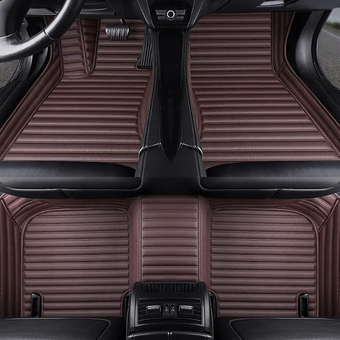 Custom All-Weather Protection Luxury Leather Floor Mats - Image 2