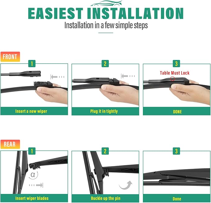 26" 16" 12" Windshield Wiper Blades Replacement - Image 8
