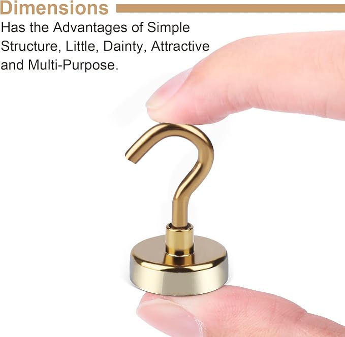 DIYMAG Magnetic Hooks, 30Lbs Strong Heavy Duty Cruise S-Hooks - Image 5