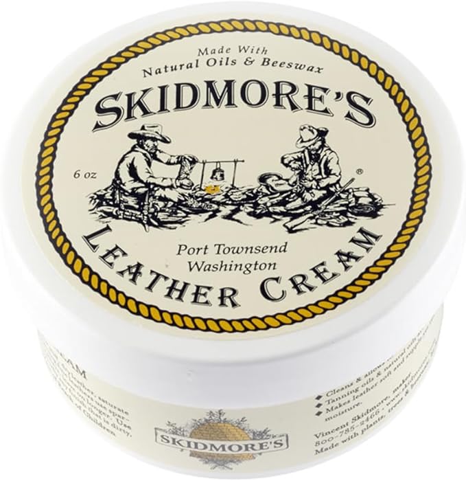 Skidmore's Leather Cream: All-Natural, Non-Toxic Leather Conditioner by Skidmores
