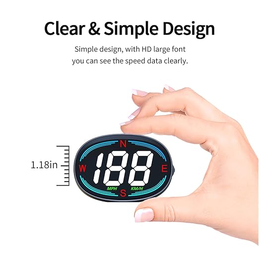 H2 GPS Speedometer Digital Speedometer GPS HUD Universal All Cars Head Up - Image 5